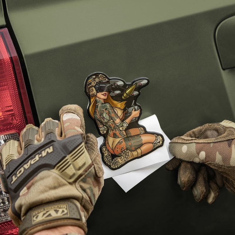 Load image into Gallery viewer, M-Tac Morale Sticker Tactical Girl
