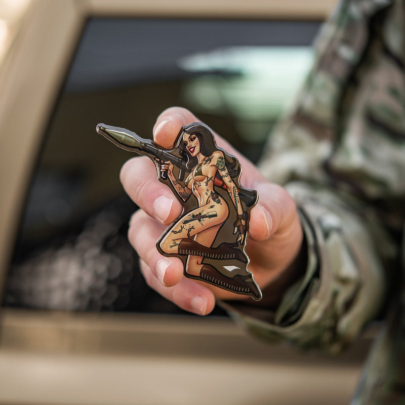 Load image into Gallery viewer, M-Tac Morale Sticker Tactical Girl
