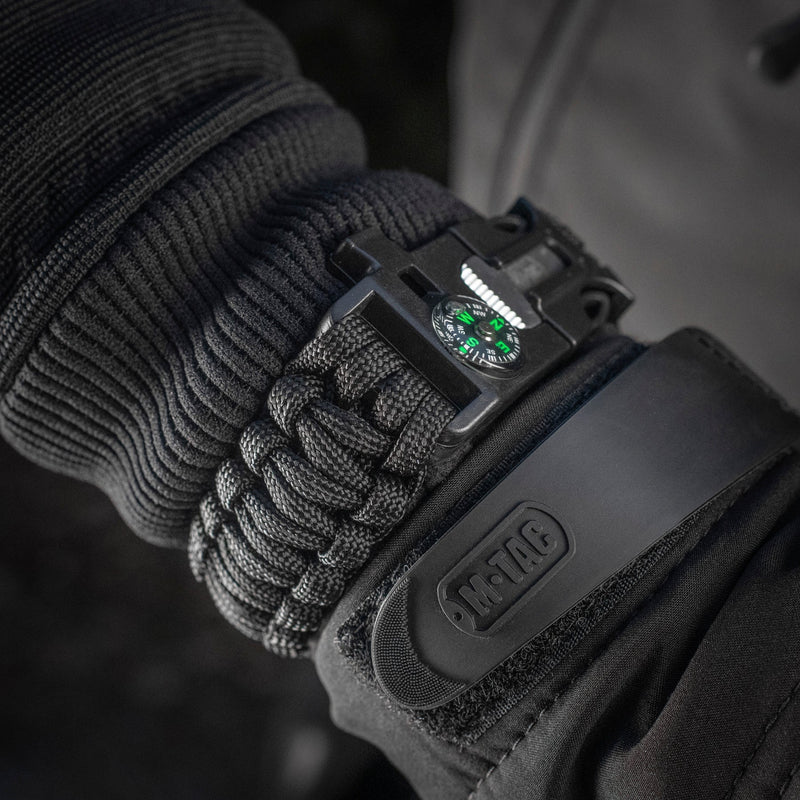 Load image into Gallery viewer, M-Tac Survival Paracord Bracelet with Compass Whistle (Set of 3)
