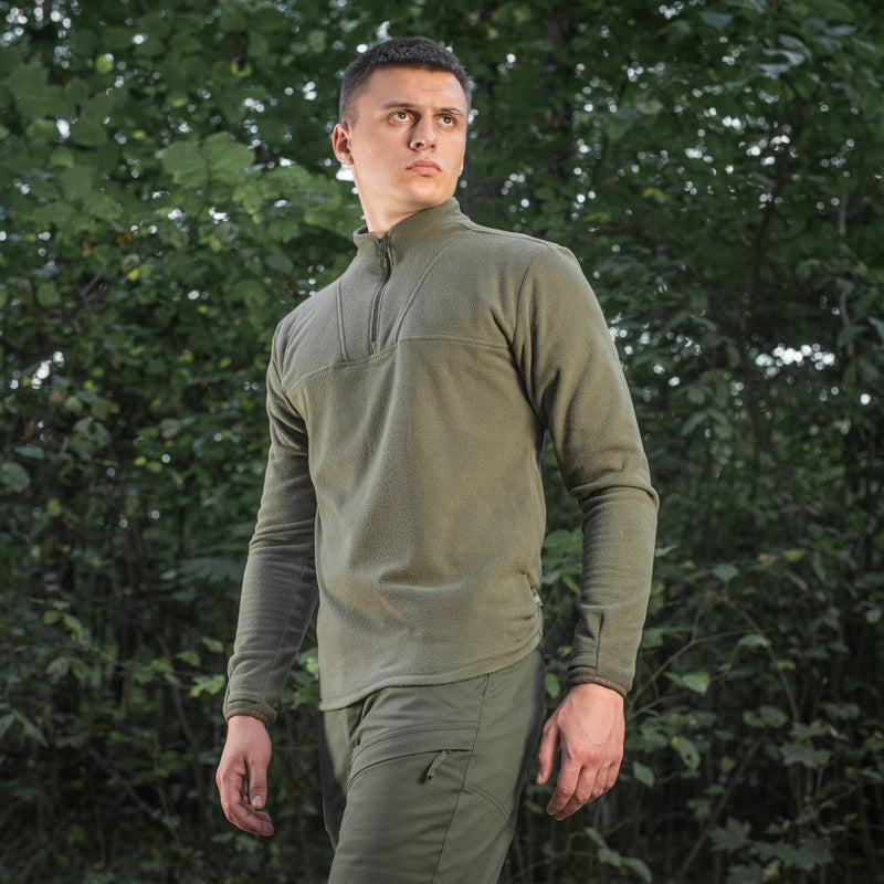 Load image into Gallery viewer, M-Tac Delta Fleece Jacket - Tactical Underwear Top Sweater 1/4 Zip
