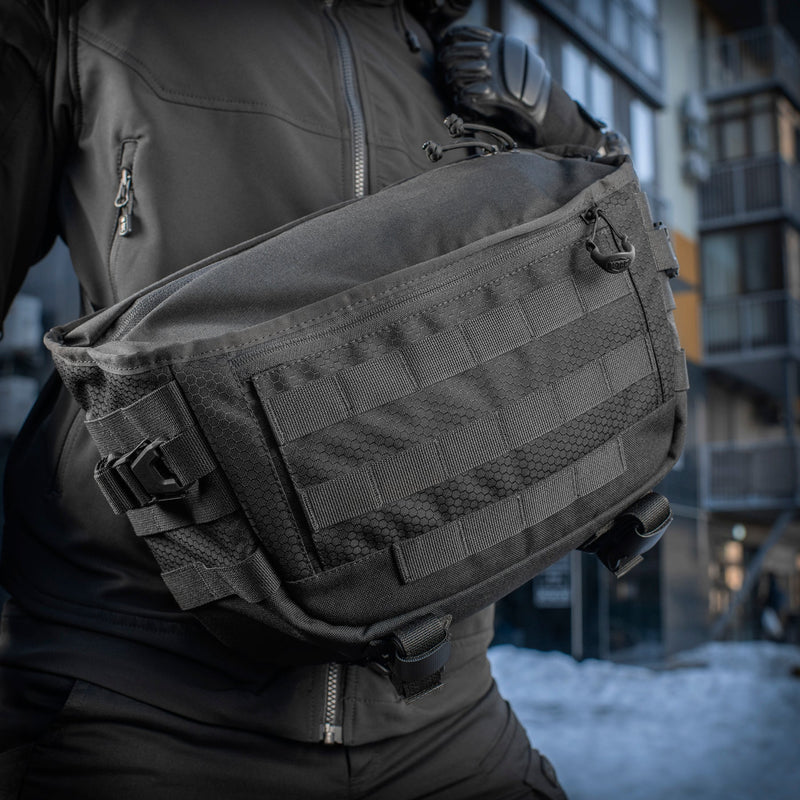 Load image into Gallery viewer, M-Tac Messenger Bag Elite Hex Black
