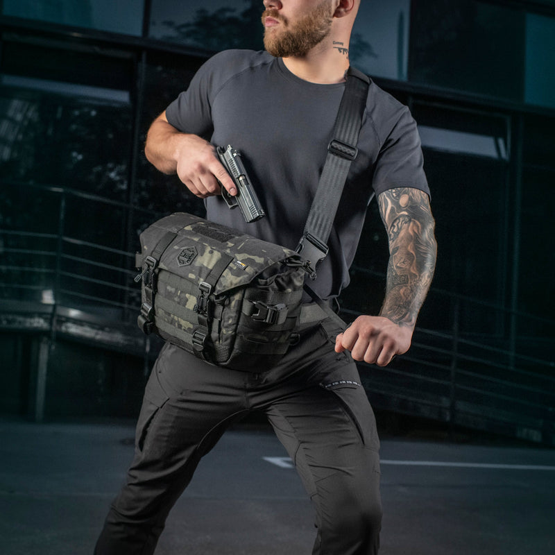 Load image into Gallery viewer, M-Tac Messenger Bag Elite Hex Black

