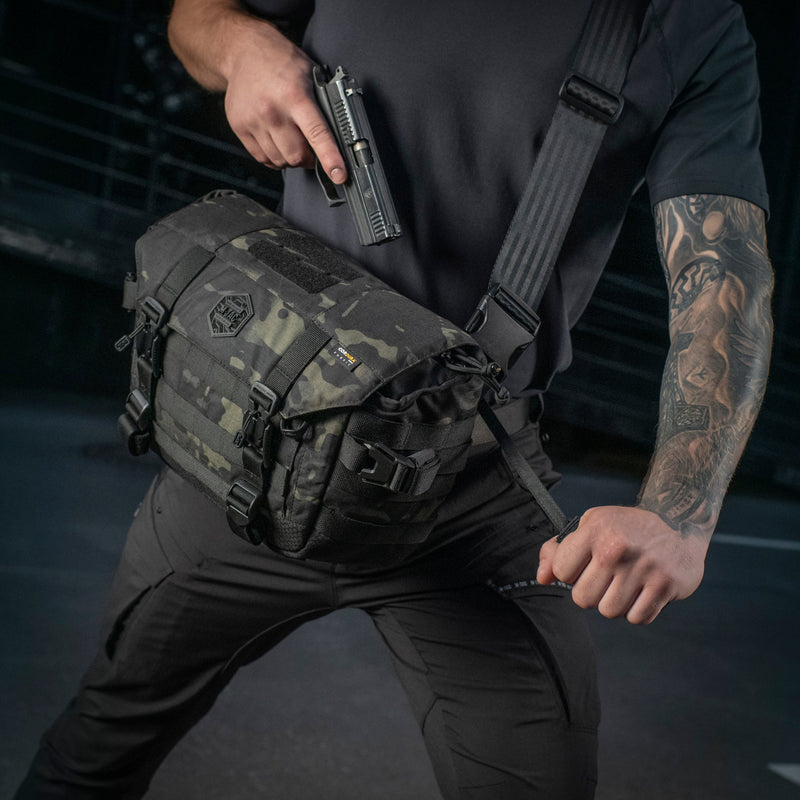 Load image into Gallery viewer, M-Tac Messenger Bag Elite Hex Black
