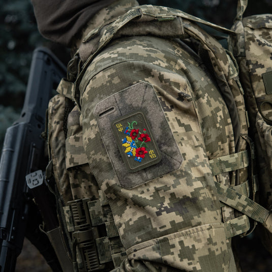 M-Tac Patch Ornament Poppy Embroidery