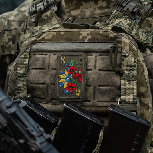 M-Tac Patch Ornament Poppy Embroidery