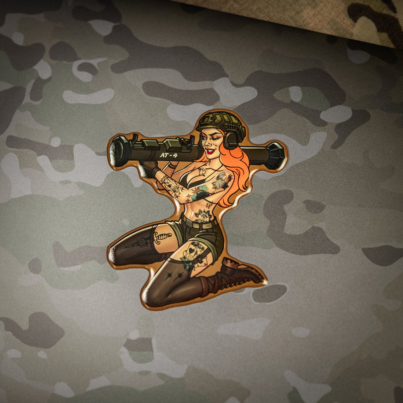 Load image into Gallery viewer, M-Tac Morale Sticker Tactical Girl
