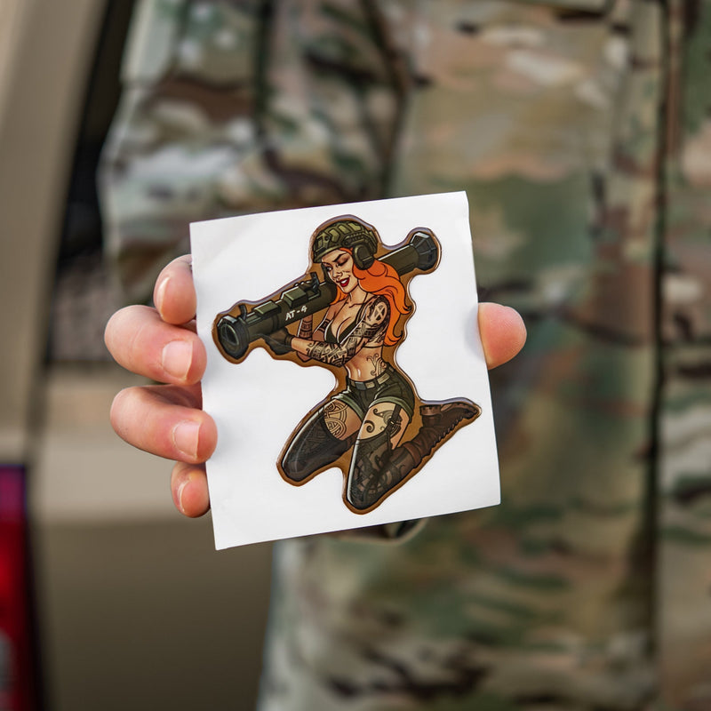 Load image into Gallery viewer, M-Tac Morale Sticker Tactical Girl
