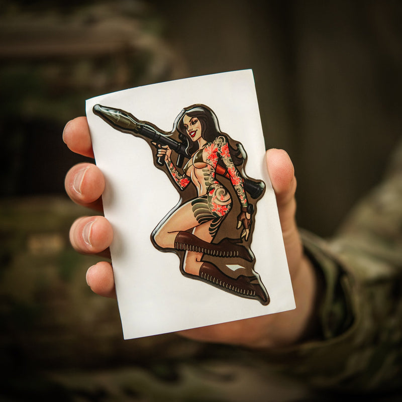 Load image into Gallery viewer, M-Tac Morale Sticker Tactical Girl
