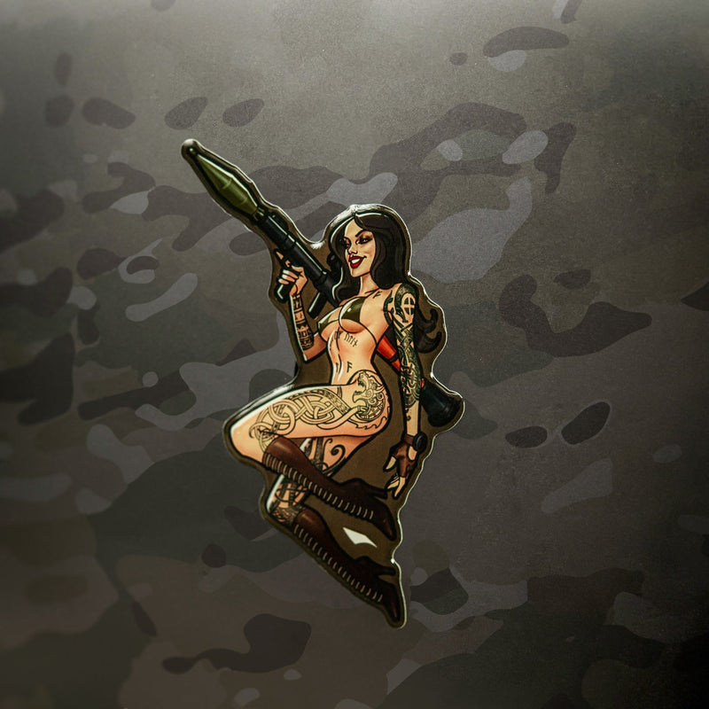 Load image into Gallery viewer, M-Tac Morale Sticker Tactical Girl
