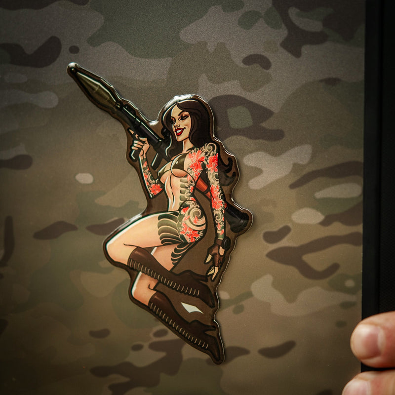 Load image into Gallery viewer, M-Tac Morale Sticker Tactical Girl
