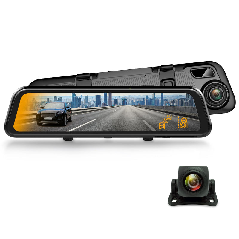 Load image into Gallery viewer, Rexing M2 Smart BSD ADAS Dual Mirror Dash Cam 1080p (Front+Rear) with GPS
