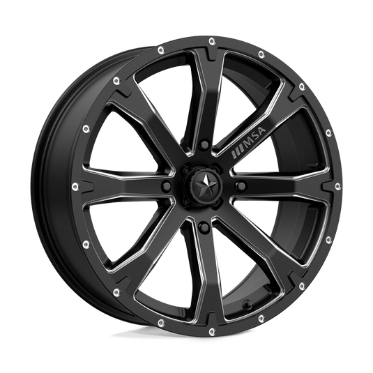 Msa Offroad Wheels M42 Bounty Satin Black Milled