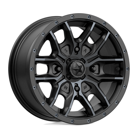 Msa Offroad Wheels M43 Fang Satin Black With Titanium Tint