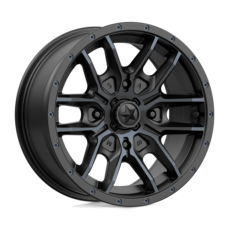 Load image into Gallery viewer, Msa Offroad Wheels M43 Fang Satin Black With Titanium Tint

