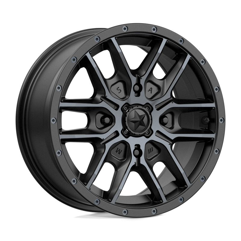 Load image into Gallery viewer, Msa Offroad Wheels M43 Fang Satin Black With Titanium Tint

