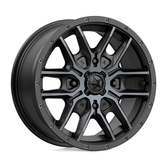 Msa Offroad Wheels M43 Fang Satin Black With Titanium Tint