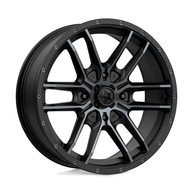 Load image into Gallery viewer, Msa Offroad Wheels M43 Fang Satin Black With Titanium Tint
