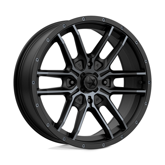 Msa Offroad Wheels M43 Fang Satin Black With Titanium Tint