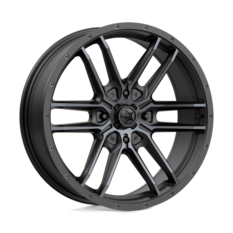 Load image into Gallery viewer, Msa Offroad Wheels M43 Fang Satin Black With Titanium Tint
