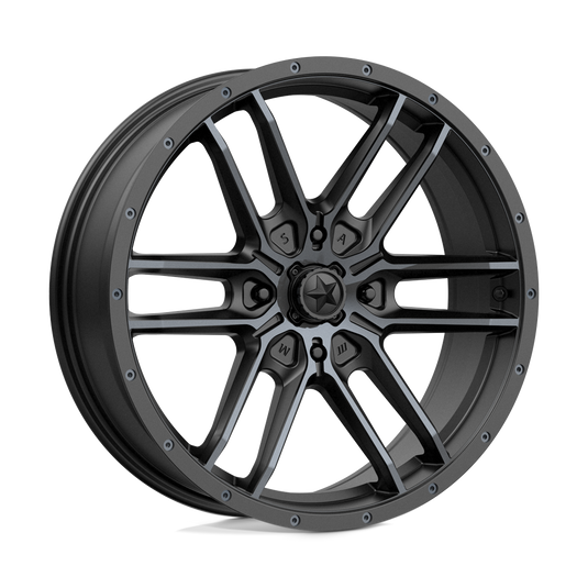 Msa Offroad Wheels M43 Fang Satin Black With Titanium Tint