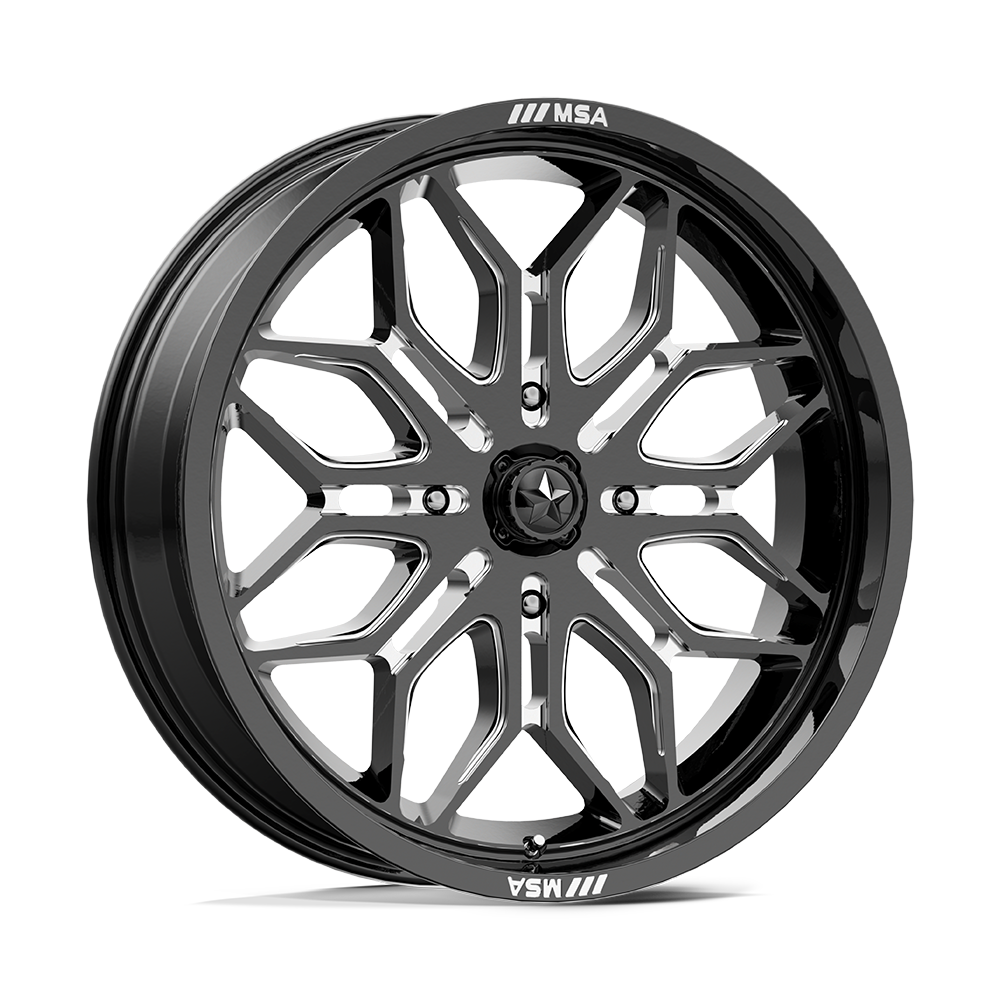 Msa Offroad Wheels M47 Sniper Gloss Black Milled