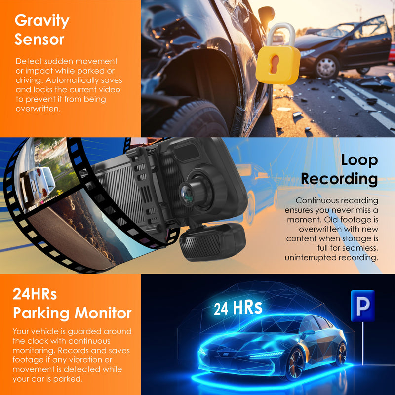 Load image into Gallery viewer, Rexing M4 4-CHANNEL MIRROR DASH CAM 12” Touch Screen Mirror Dash Cam, 1080p with GPS
