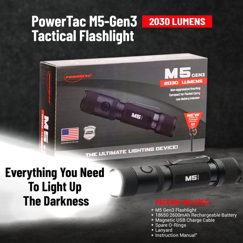 Load image into Gallery viewer, M5 Gen3 - 2,030 Lumen EDC High Power Flashlight
