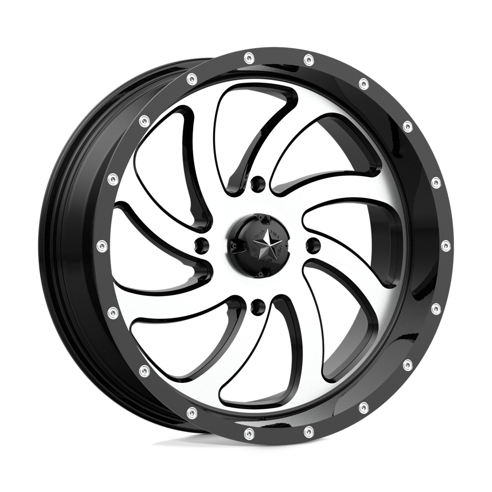 Msa Offroad Wheels M36 Switch Machined Gloss Black