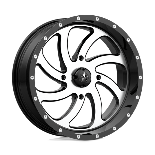 Msa Offroad Wheels M36 Switch Machined Gloss Black