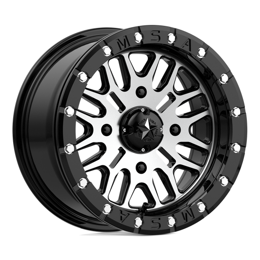 Msa Offroad Wheels M37 Brute Beadlock Gloss Black Machined