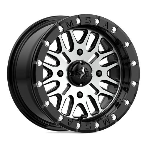 Msa Offroad Wheels M37 Brute Beadlock Gloss Black Machined
