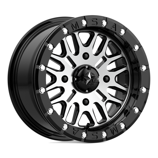 Msa Offroad Wheels M37 Brute Beadlock Gloss Black Machined