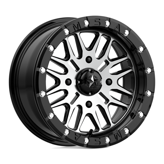 Msa Offroad Wheels M37 Brute Beadlock Gloss Black Machined