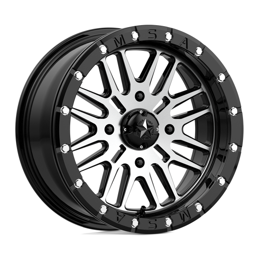 Msa Offroad Wheels M37 Brute Beadlock Gloss Black Machined