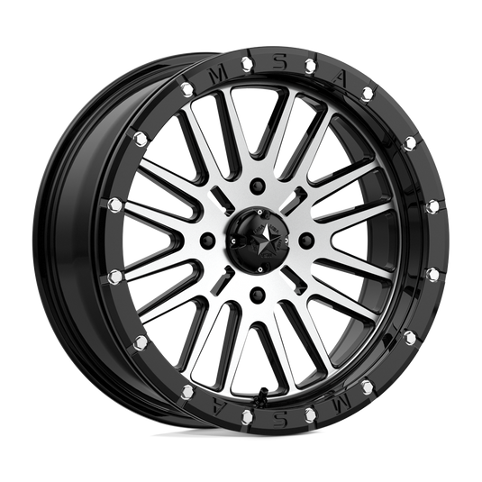 Msa Offroad Wheels M37 Brute Beadlock Gloss Black Machined
