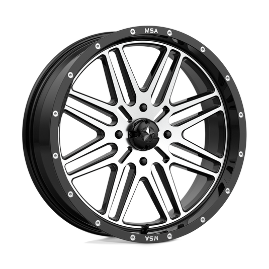 Msa Offroad Wheels M38 Brute Gloss Black Machined