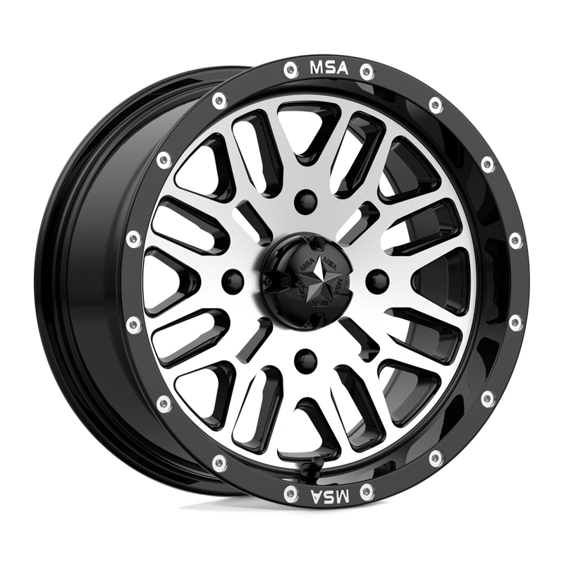 Load image into Gallery viewer, Msa Offroad Wheels M38 Brute Gloss Black Machined
