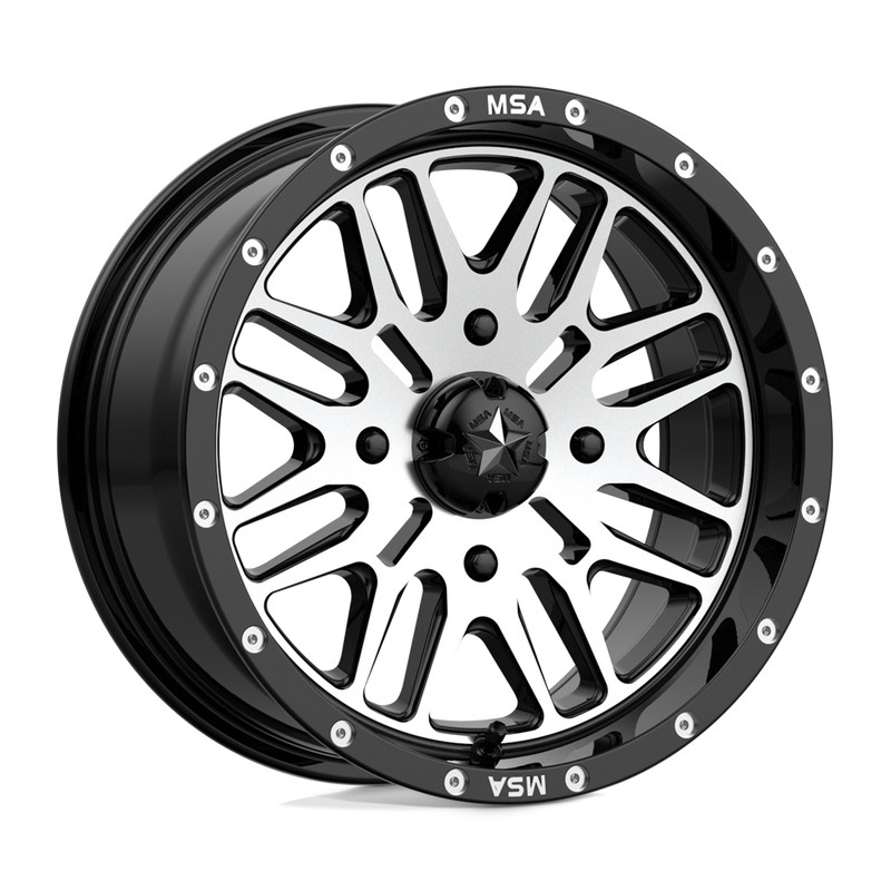 Load image into Gallery viewer, Msa Offroad Wheels M38 Brute Gloss Black Machined
