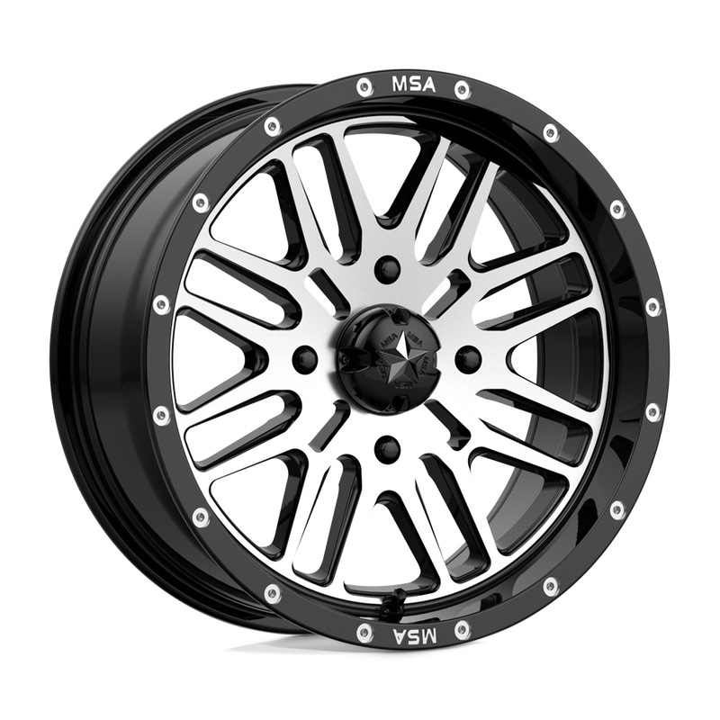 Load image into Gallery viewer, Msa Offroad Wheels M38 Brute Gloss Black Machined
