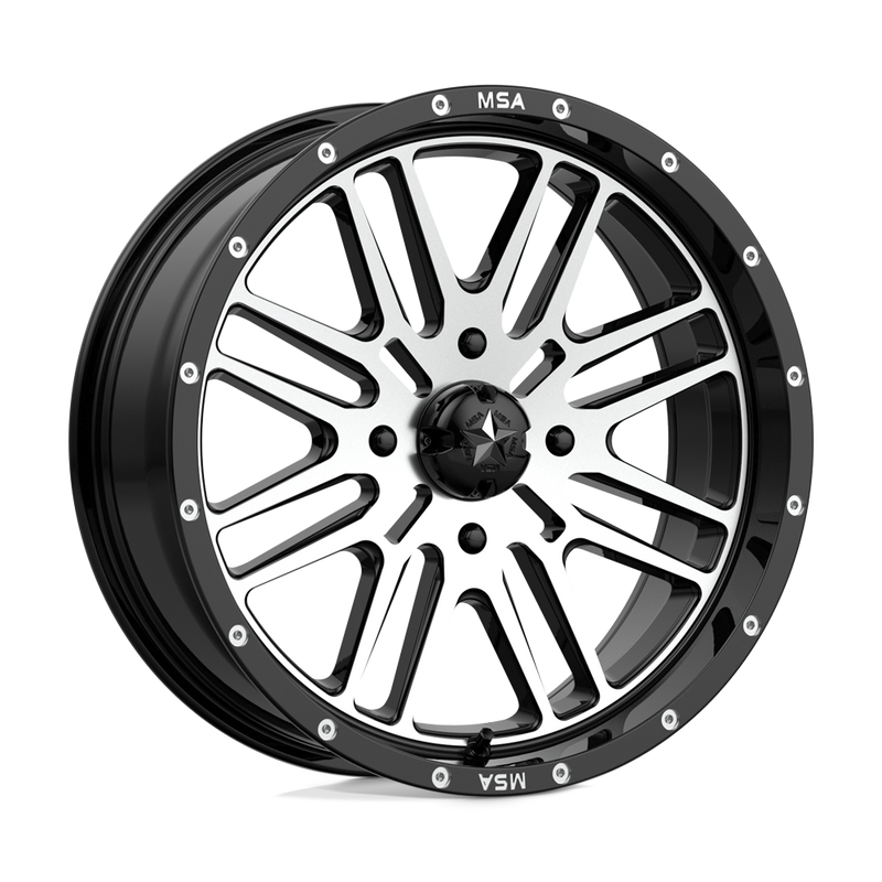 Load image into Gallery viewer, Msa Offroad Wheels M38 Brute Gloss Black Machined
