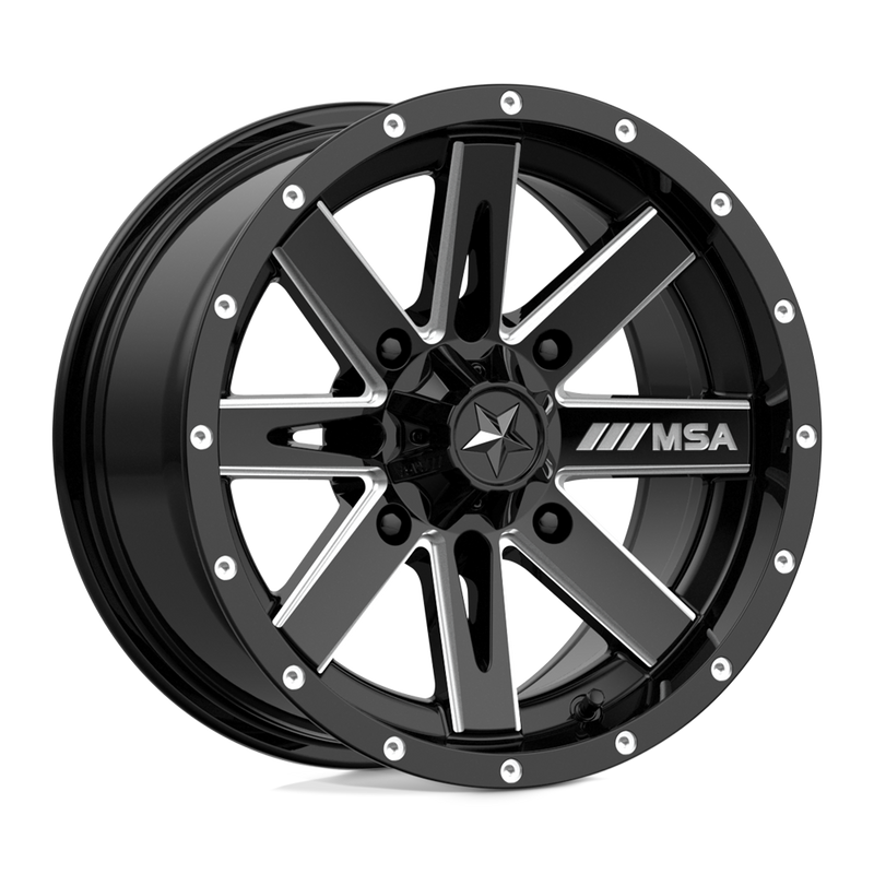 Load image into Gallery viewer, Msa Offroad Wheels M41 Boxer Gloss Black Milled

