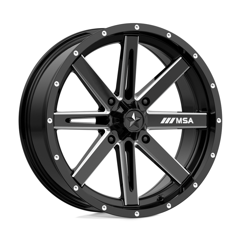 Load image into Gallery viewer, Msa Offroad Wheels M41 Boxer Gloss Black Milled
