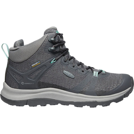 Women's Keen Terradora II Mid Waterproof, Magnet/Ocean Wave, 10 B Medium - Skoutley Outdoors LLC