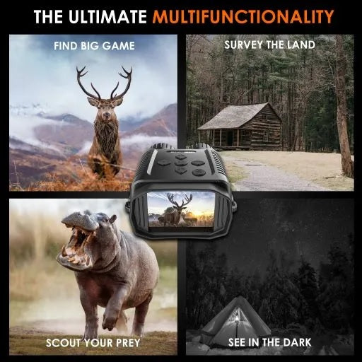 Load image into Gallery viewer, REXING B1 Mini – 1080p Night Vision Mini Digital Binoculars – Travel Infrared Binoculars Save Image And Video w/ Viewing Screen, High-Tech Hunting Gear
