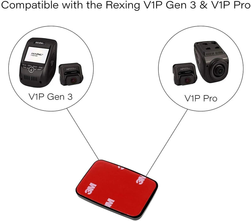 Load image into Gallery viewer, Rexing Adhesive Mount for V1P 3rd Gen, V1P Pro, V1 Max, and V1P Max Dash Cam
