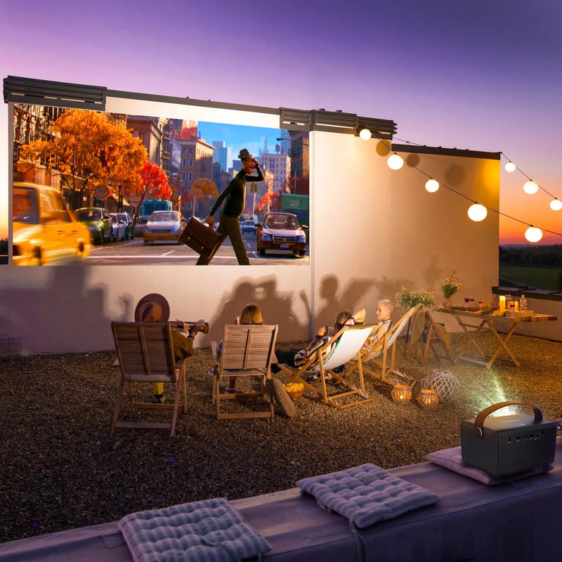 Load image into Gallery viewer, Rexing PV7 Pro Smart DLP Projector 600ANSI with 3D Projection, Wi-Fi, Bluetooth
