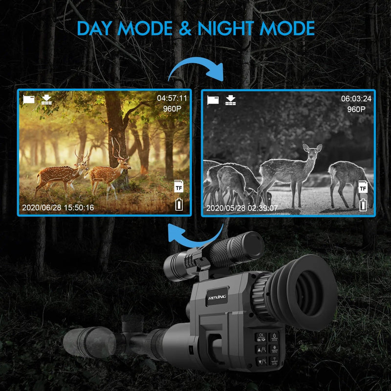 Load image into Gallery viewer, Rexing NVS1 Digital Infrared Night Vision Scope Camera HD Video Recording with Wi-Fi
