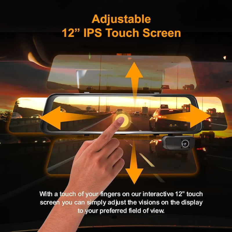 Load image into Gallery viewer, Rexing M3 3 Channel 1080p Front +1080p Cabin +1080p Rear Mirrored Dash Cam w/ GPS
