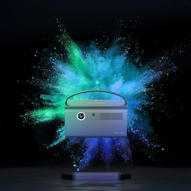 Load image into Gallery viewer, Rexing PV7 Pro Smart DLP Projector 600ANSI with 3D Projection, Wi-Fi, Bluetooth
