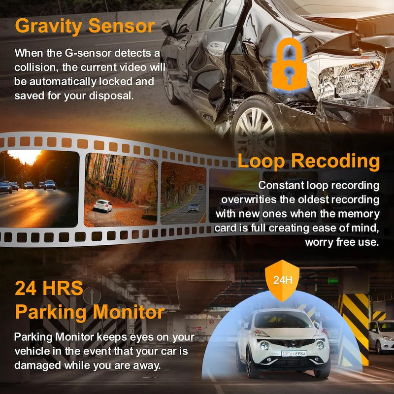 Load image into Gallery viewer, Rexing M3 3 Channel 1080p Front +1080p Cabin +1080p Rear Mirrored Dash Cam w/ GPS

